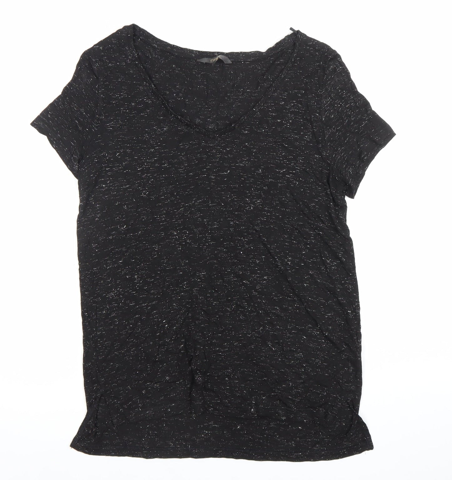 Womens UK Size 8 NEXT Black Basic T-Shirt