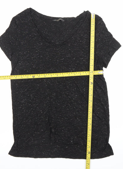 Womens UK Size 8 NEXT Black Basic T-Shirt