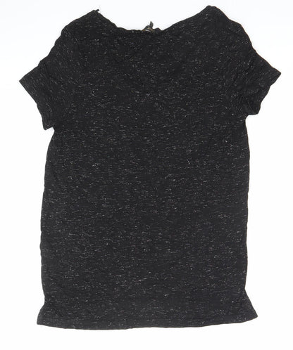 Womens UK Size 8 NEXT Black Basic T-Shirt