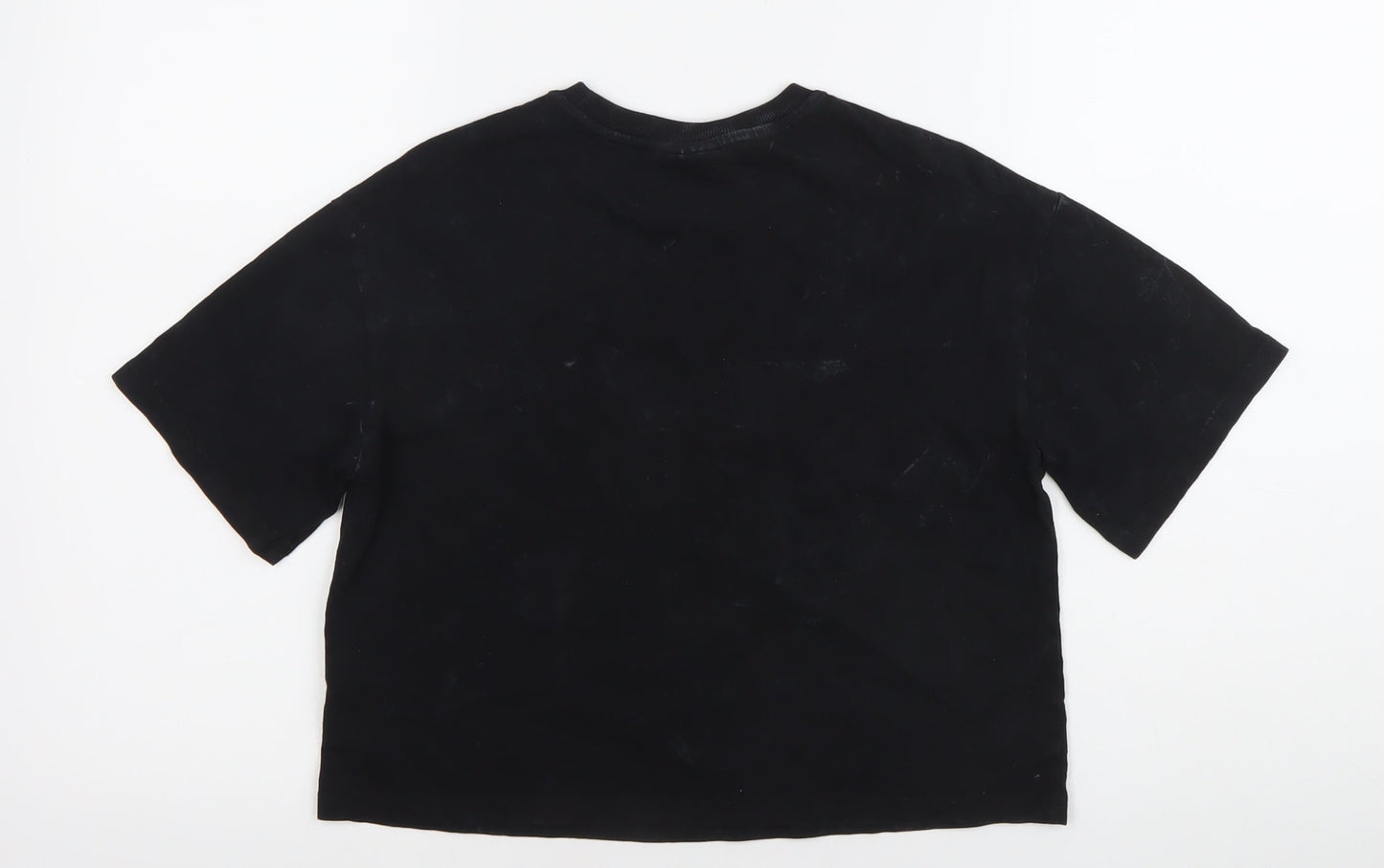 Teens UK Size 10 Marks and Spencer Black Basic T-Shirt