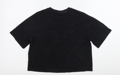 Teens UK Size 10 Marks and Spencer Black Basic T-Shirt