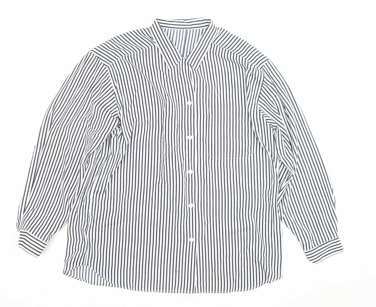 Womens UK Size 14 St Michael Blue Classic Button-Up