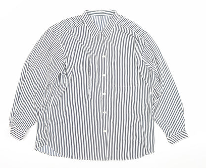 Womens UK Size 14 St Michael Blue Classic Button-Up