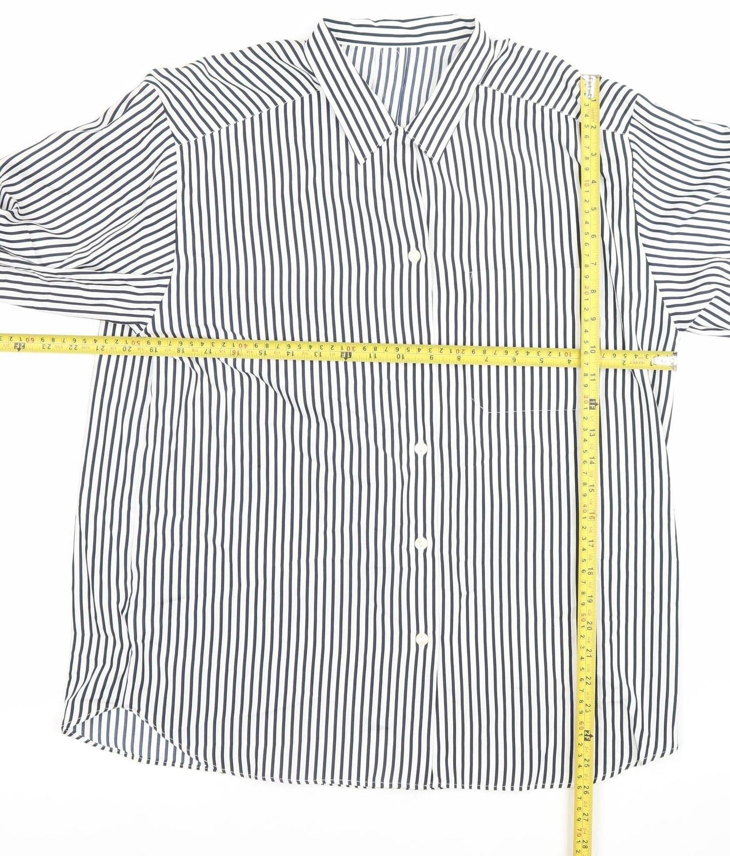 Womens UK Size 14 St Michael Blue Classic Button-Up
