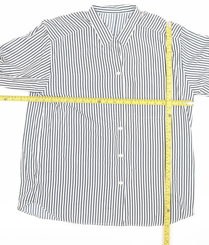 Womens UK Size 14 St Michael Blue Classic Button-Up