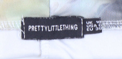 PrettyLittleThing Women’s Multicoloured Biker Shorts Size 10 Slim Fit Activewear