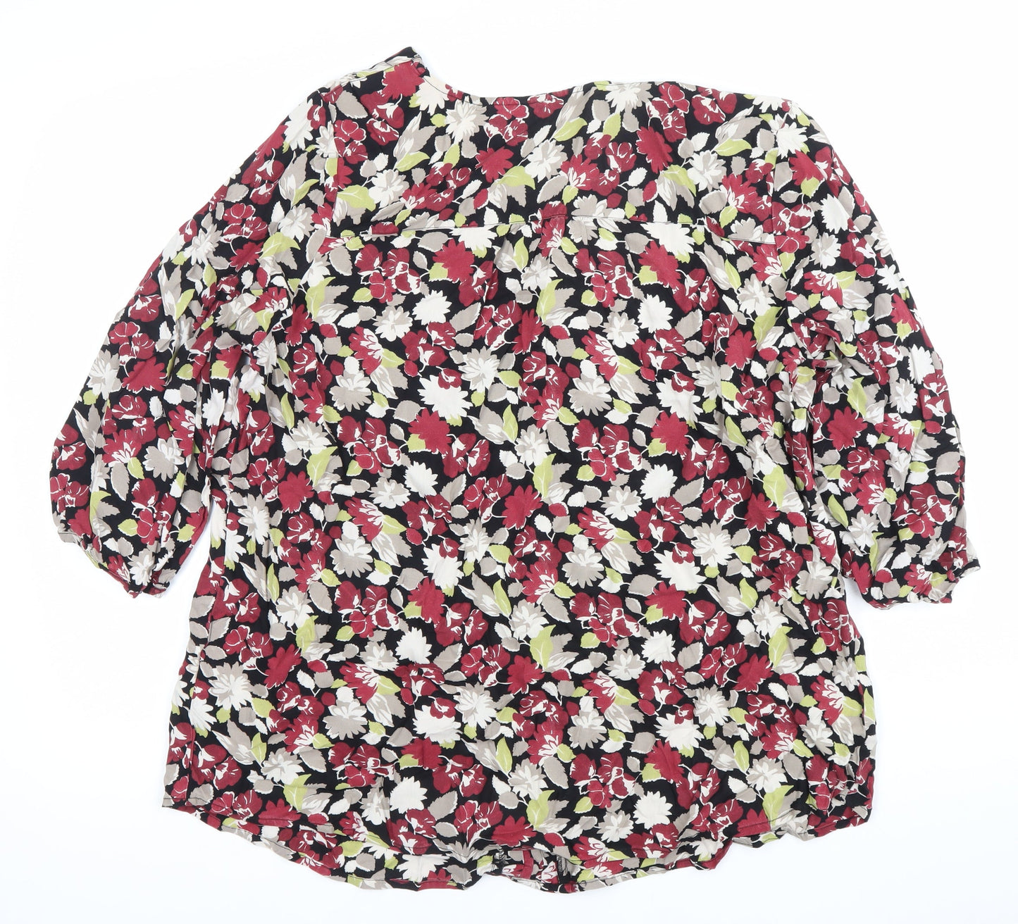 Debenhams Women’s Multicoloured Floral Viscose Tunic Blouse Size 20