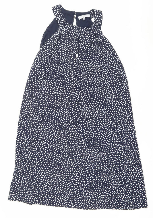 Red Herring Women’s Blue Polka Dot Halter A-Line Dress Size 12