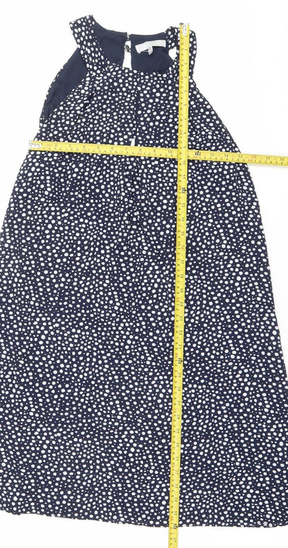 Red Herring Women’s Blue Polka Dot Halter A-Line Dress Size 12