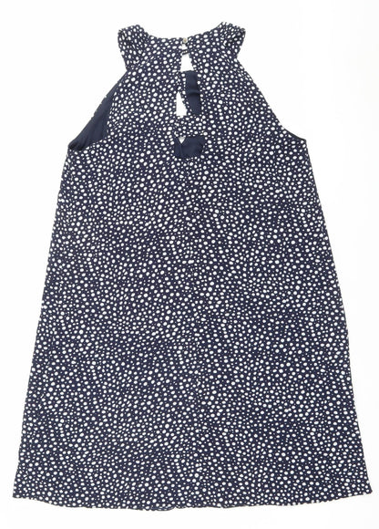 Red Herring Women’s Blue Polka Dot Halter A-Line Dress Size 12