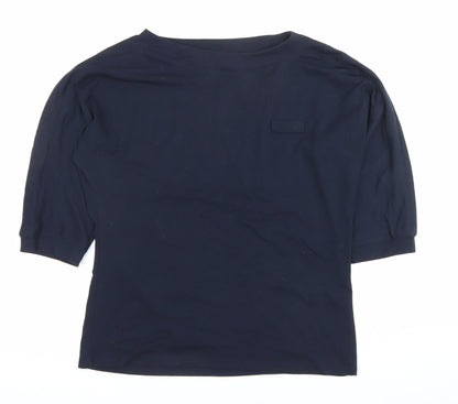 Womens UK Size S Incorporatewear Blue Basic T-Shirt