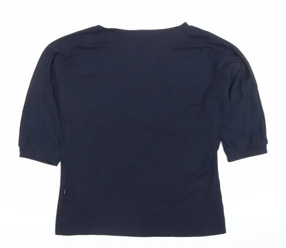 Womens UK Size S Incorporatewear Blue Basic T-Shirt