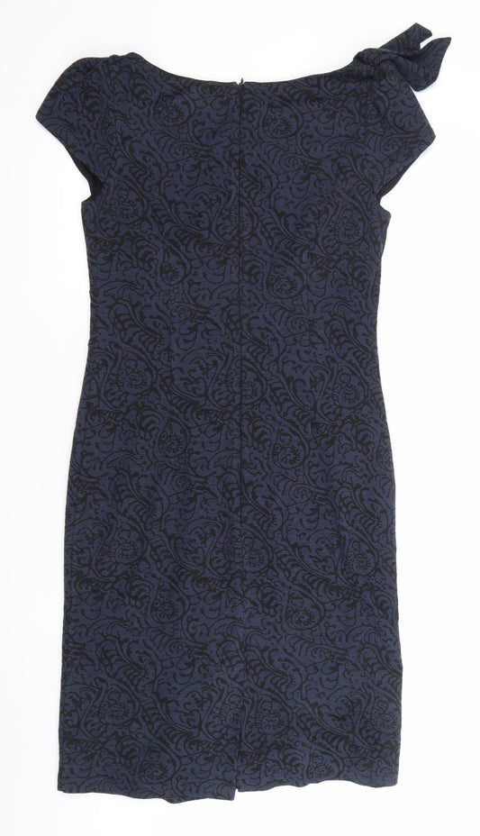 Marks and Spencer Per Una Women’s Blue Paisley Sheath Dress Size 12