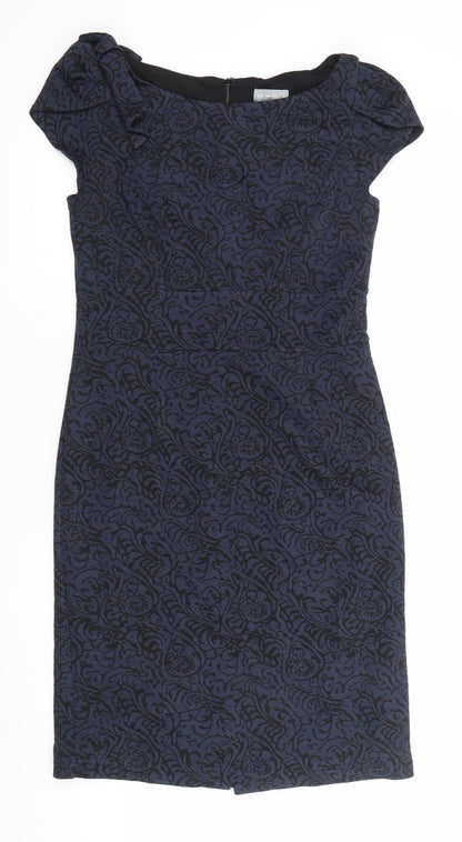 Marks and Spencer Per Una Women’s Blue Paisley Sheath Dress Size 12