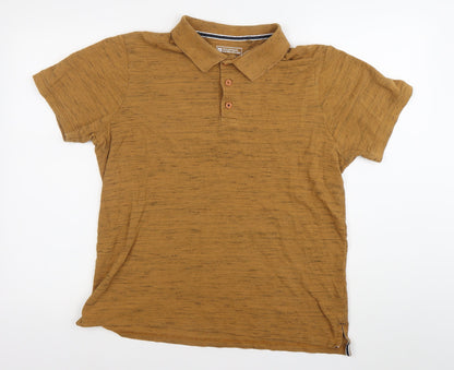 Mountain Warehouse Men’s Brown Polo Shirt M Regular Fit Lightweight