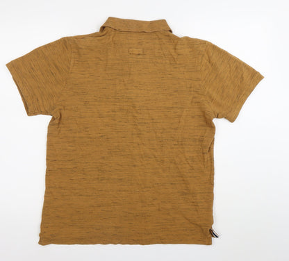 Mountain Warehouse Men’s Brown Polo Shirt M Regular Fit Lightweight