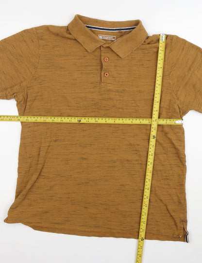 Mountain Warehouse Men’s Brown Polo Shirt M Regular Fit Lightweight