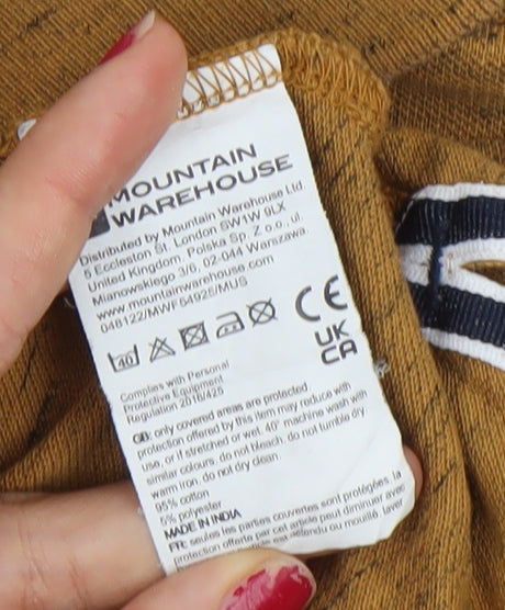 Mountain Warehouse Men’s Brown Polo Shirt M Regular Fit Lightweight