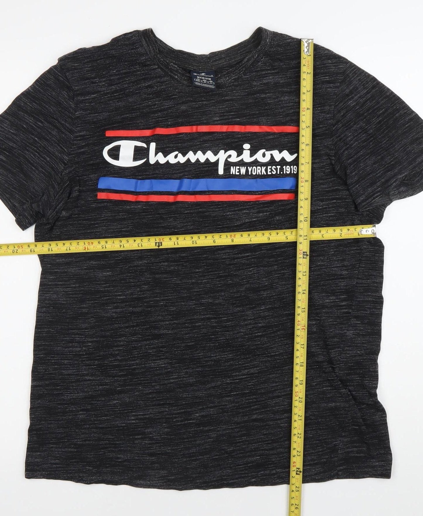 Mens UK Size M Champion Black  T-Shirt