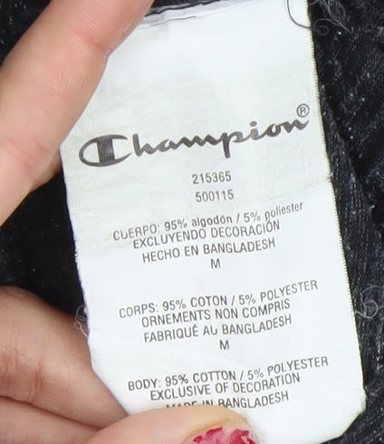 Mens UK Size M Champion Black  T-Shirt