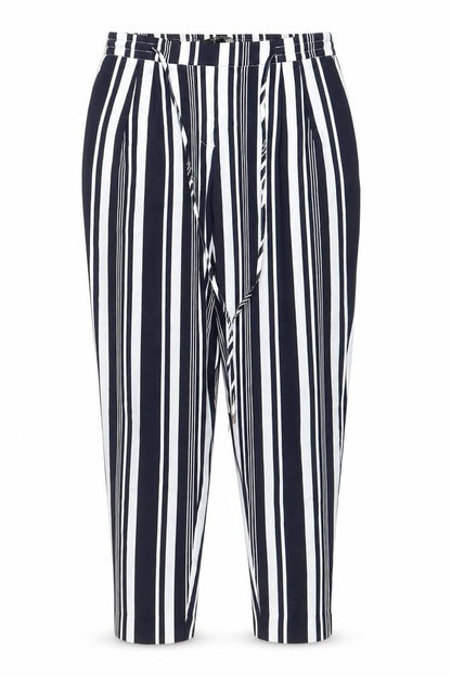 Zara Basic Womens Black White Striped Trousers Size L
