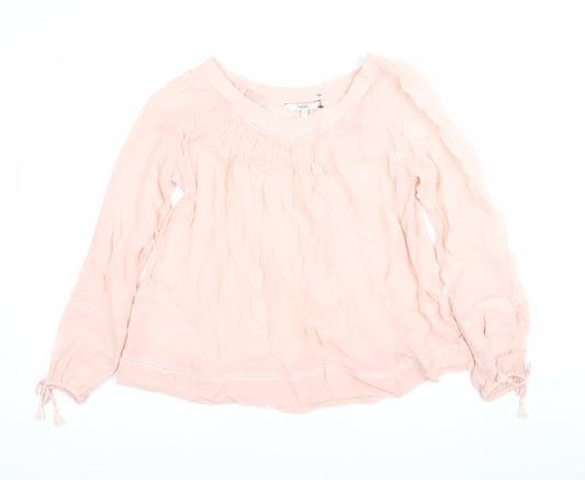Womens UK Size 6 NEXT Pink Tunic Blouse