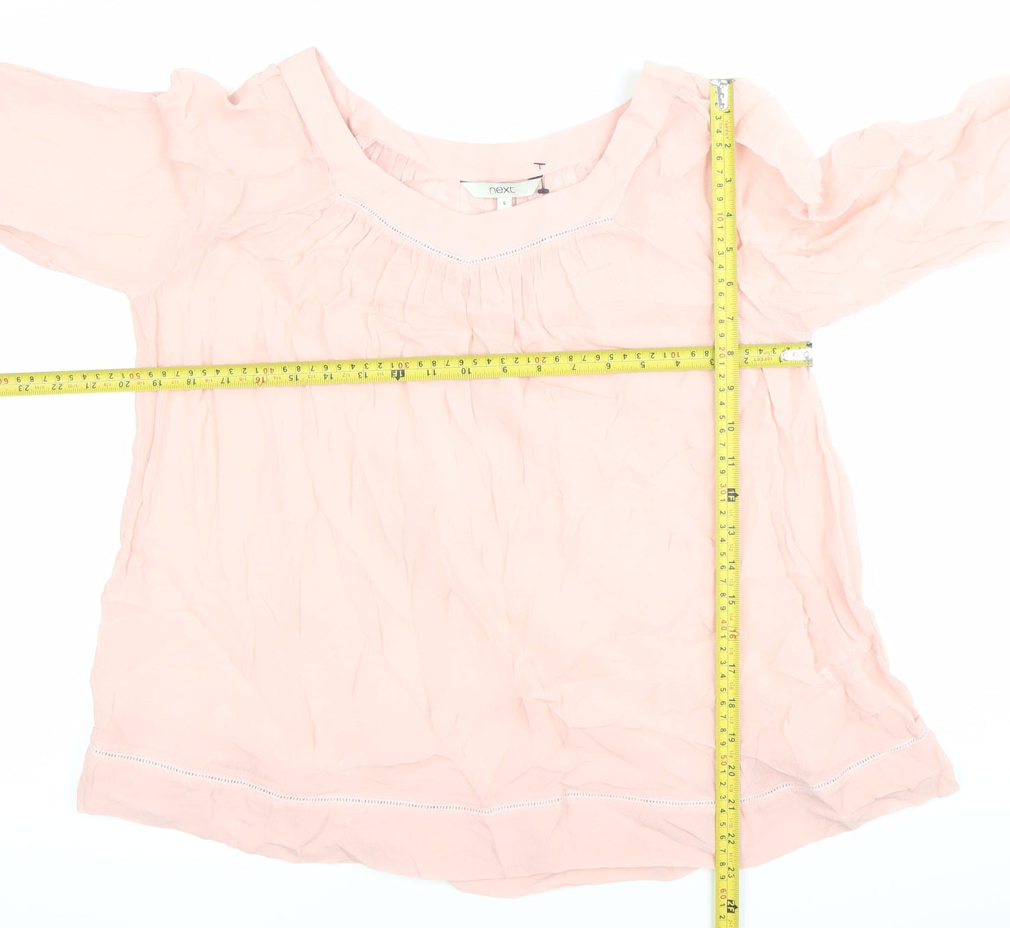 Womens UK Size 6 NEXT Pink Tunic Blouse