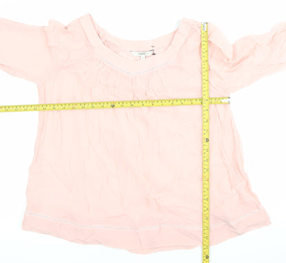 Womens UK Size 6 NEXT Pink Tunic Blouse