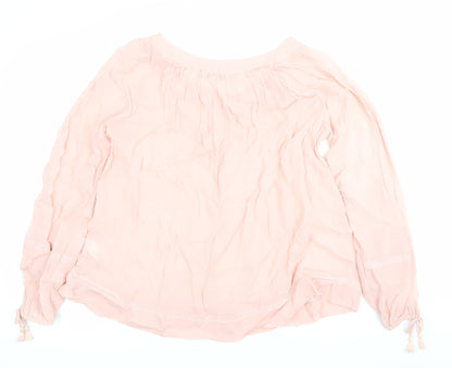 Womens UK Size 6 NEXT Pink Tunic Blouse