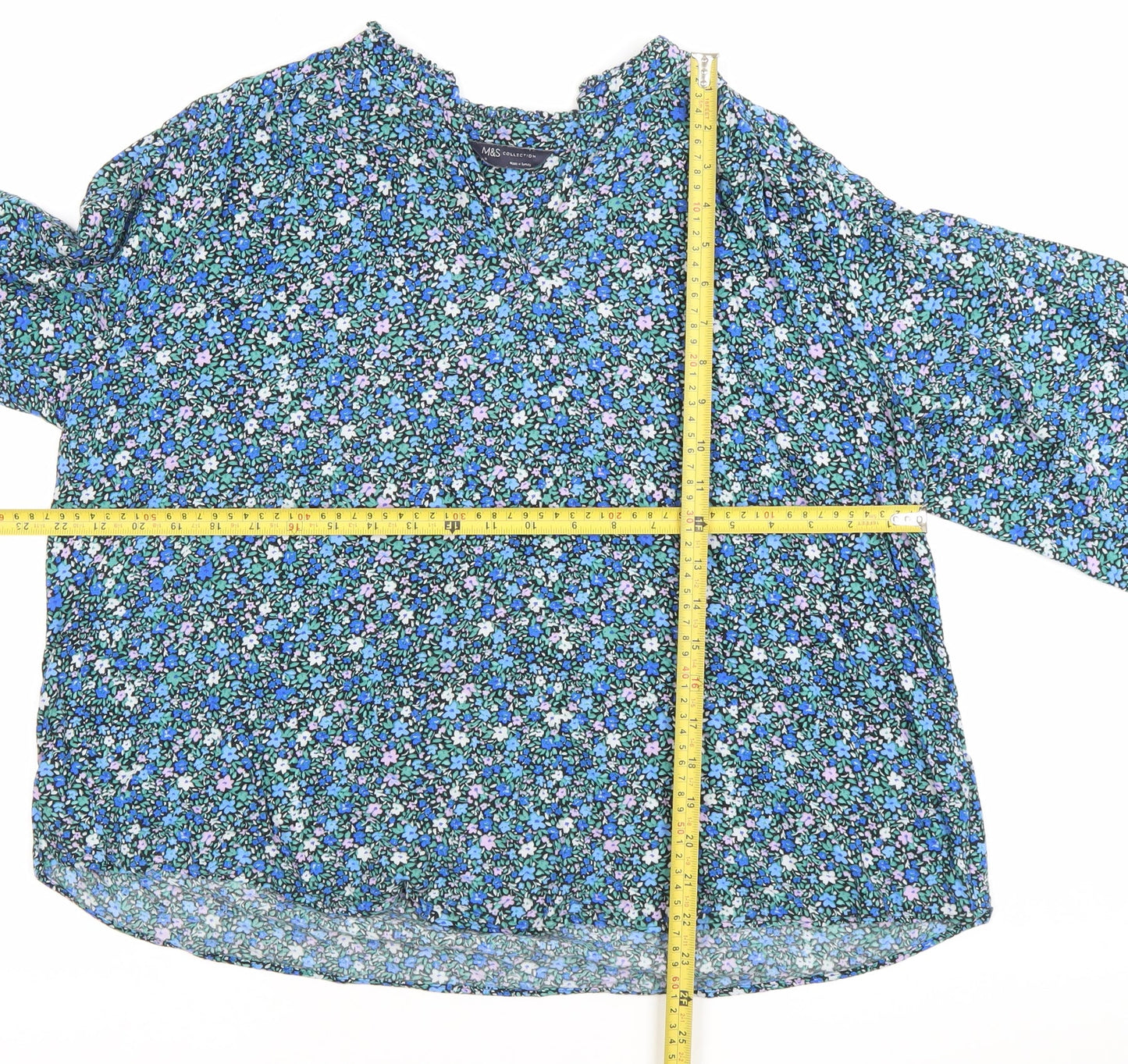 Womens UK Size 12 Marks and Spencer Multicoloured Tunic Blouse