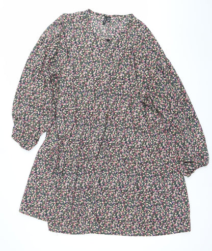 Vero Moda Womens Multicoloured Floral Smock Dress Size 14