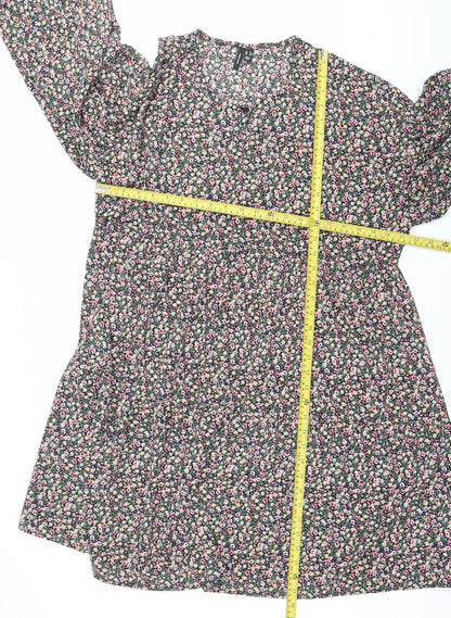 Vero Moda Womens Multicoloured Floral Smock Dress Size 14