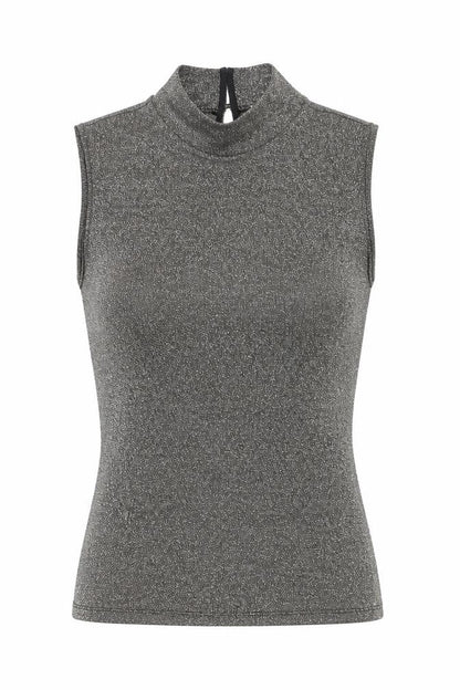 Womens UK Size 10 Oasis Black Basic Tank