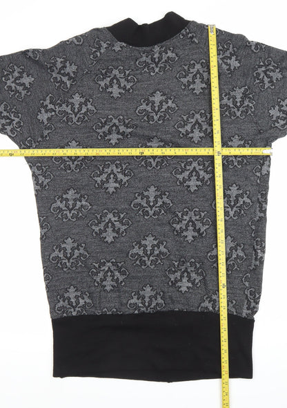 Clockhouse Women’s Grey Damask Knit Shift Dress Size 14