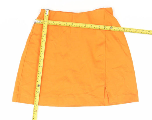 H&M Women’s Orange XS High Rise Pencil Skirt