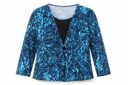 Womens UK Size 20 Annabelle Blue Tunic Blouse