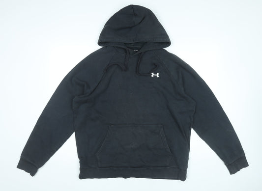 Under Armour Men’s Black Pullover Hoodie L Loose Fit Gym