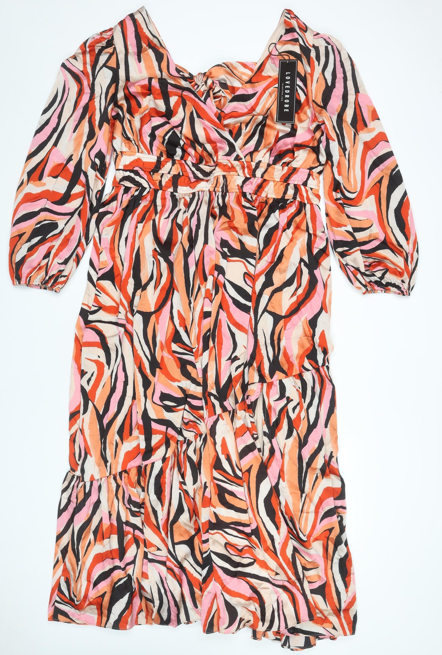 Lovedrobe Women’s Multicoloured Midi A-Line Dress UK 18