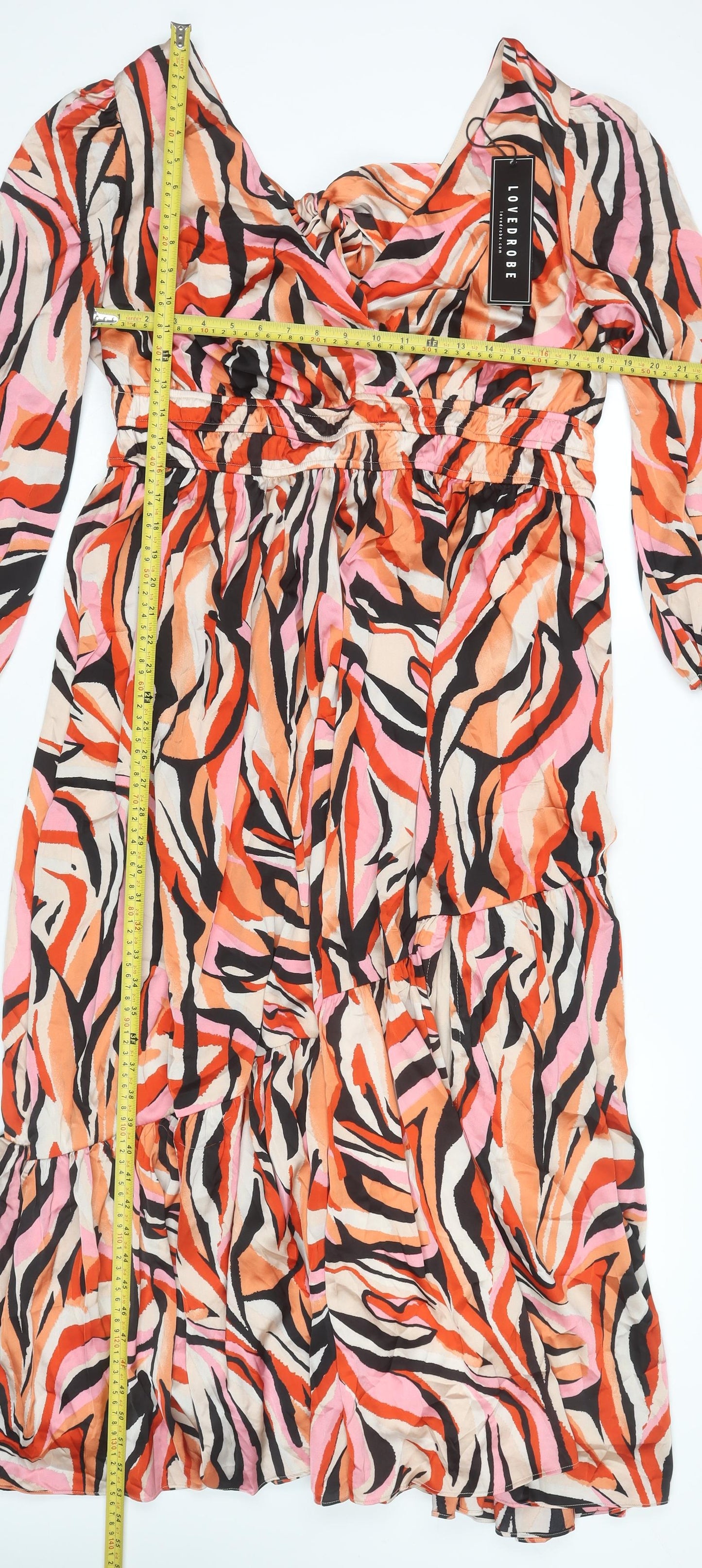 Lovedrobe Women’s Multicoloured Midi A-Line Dress UK 18