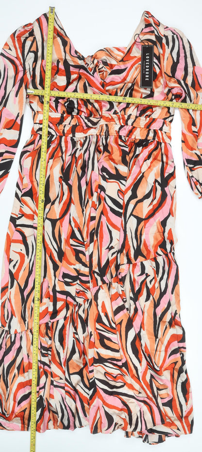 Lovedrobe Women’s Multicoloured Midi A-Line Dress UK 18