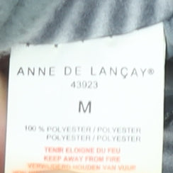 Anne De Lançay Womens Grey Mid-Length Overcoat M Classic Buttoned