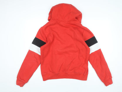 Mens UK Size M Macron Red Pullover Hoodie
