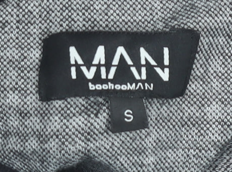 Mens UK Size S boohooMAN Multicoloured Full Zip Sweatshirt