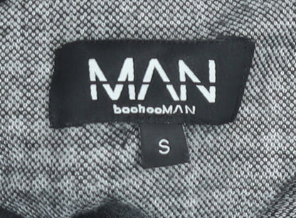 Mens UK Size S boohooMAN Multicoloured Full Zip Sweatshirt