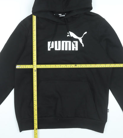 Puma Womens Black Pullover Hoodie Sweatshirt Size L Logo