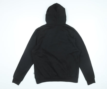 Puma Womens Black Pullover Hoodie Sweatshirt Size L Logo