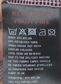 Light Before Dark Women’s Pink Mesh T-Shirt M Short Sleeve