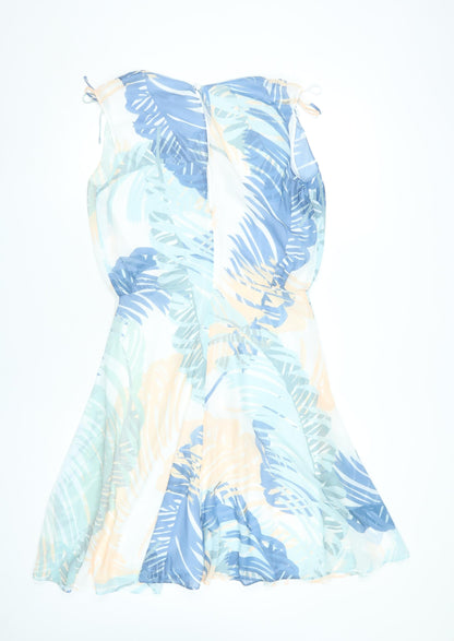 Reiss Women’s Multicoloured Tropical A-Line Dress UK 10