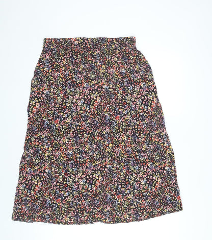 John Lewis Womens Multicoloured Animal Print A-Line Skirt Size 12