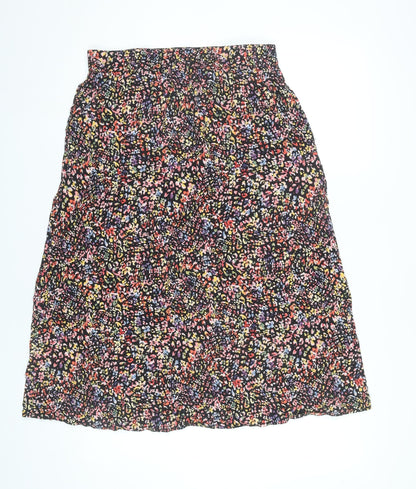 John Lewis Womens Multicoloured Animal Print A-Line Skirt Size 12